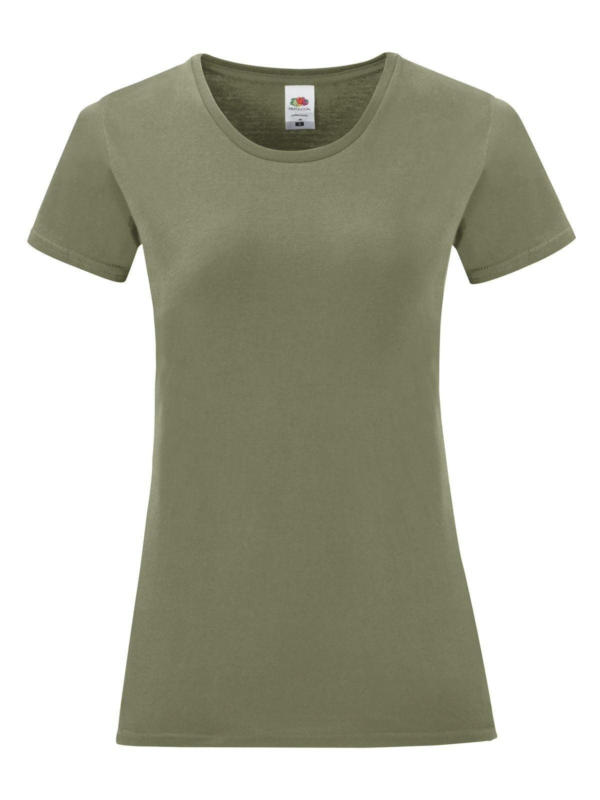T-SHIRT LADIES ICONIC 150 T - FRUIT OF THE LOOMVerde Oliva