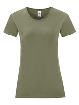 T-SHIRT LADIES ICONIC 150 T - FRUIT OF THE LOOMVerde Oliva