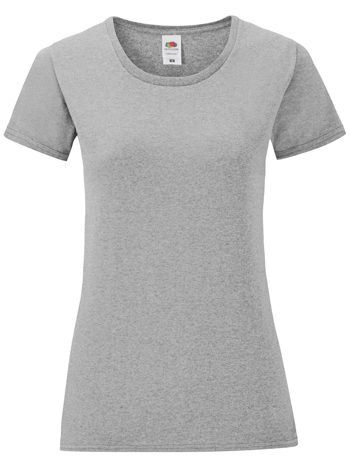 T-SHIRT LADIES ICONIC 150 T - FRUIT OF THE LOOMAthletic Heather