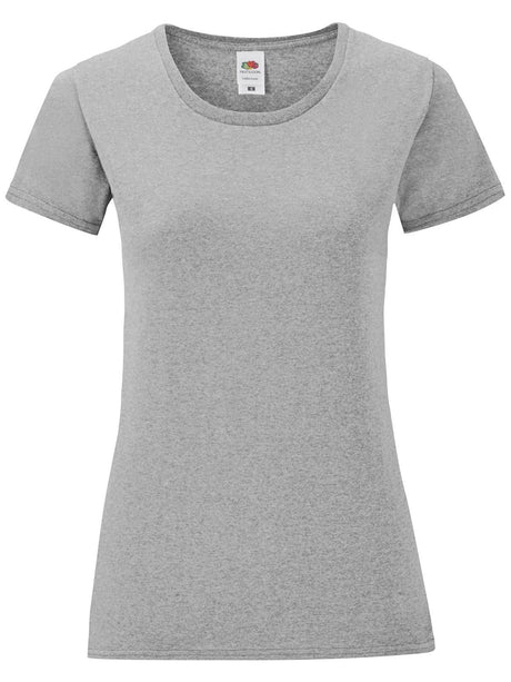 T-SHIRT LADIES ICONIC 150 T - FRUIT OF THE LOOMAthletic Heather