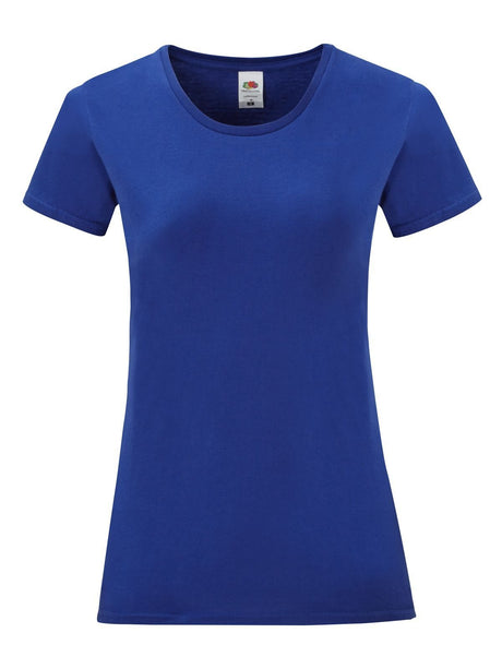 T-SHIRT LADIES ICONIC 150 T - FRUIT OF THE LOOMBlu Cobalto