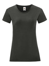 T-SHIRT LADIES ICONIC 150 T - FRUIT OF THE LOOMGrafite