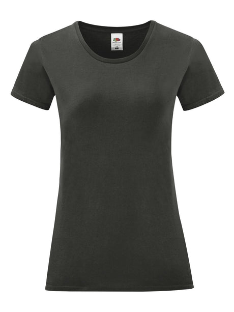 T-SHIRT LADIES ICONIC 150 T - FRUIT OF THE LOOMGrafite