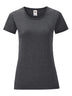 T-SHIRT LADIES ICONIC 150 T - FRUIT OF THE LOOMGrigio Melange Scuro