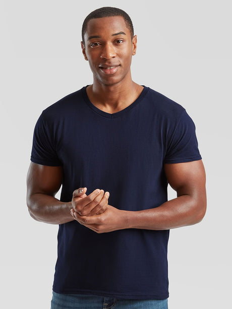 T-SHIRT ICONIC 150 V-NECK T - FRUIT OF THE LOOM fronte