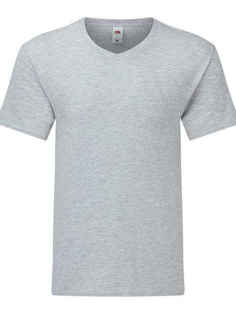 T-SHIRT ICONIC 150 V-NECK T - FRUIT OF THE LOOMGrigio Melange