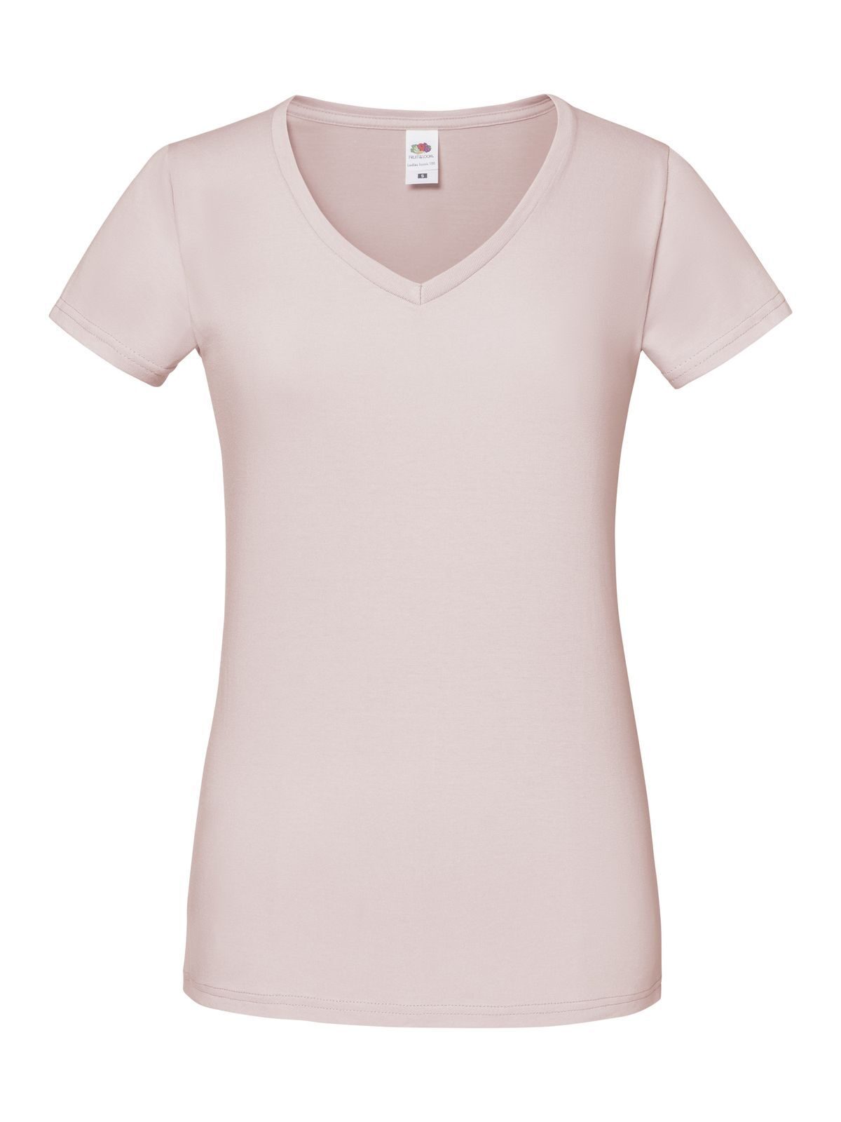 T-SHIRT LADIES ICONIC 150 V-NECK T - FRUIT OF THE LOOMRosa Polvere