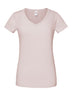 T-SHIRT LADIES ICONIC 150 V-NECK T - FRUIT OF THE LOOMRosa Polvere