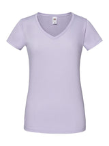T-SHIRT LADIES ICONIC 150 V-NECK T - FRUIT OF THE LOOMLavanda
