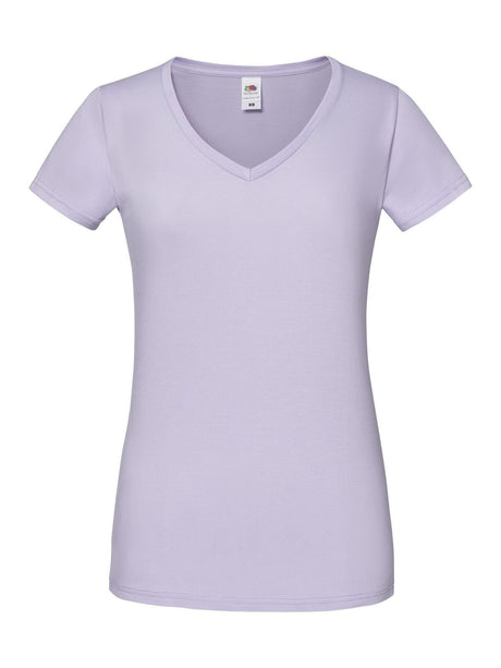 T-SHIRT LADIES ICONIC 150 V-NECK T - FRUIT OF THE LOOMLavanda