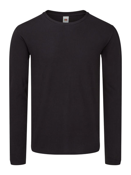 T-SHIRT ICONIC 150 LONG SLEEVE T - FRUIT OF THE LOOMNero