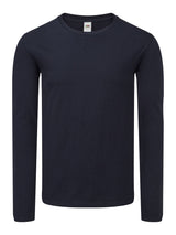 T-SHIRT ICONIC 150 LONG SLEEVE T - FRUIT OF THE LOOMBlu Scuro