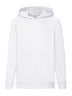 FELPA KIDS LIGHTWEIGHT HOODED SWEAT - FRUIT OF THE LOOMBianco