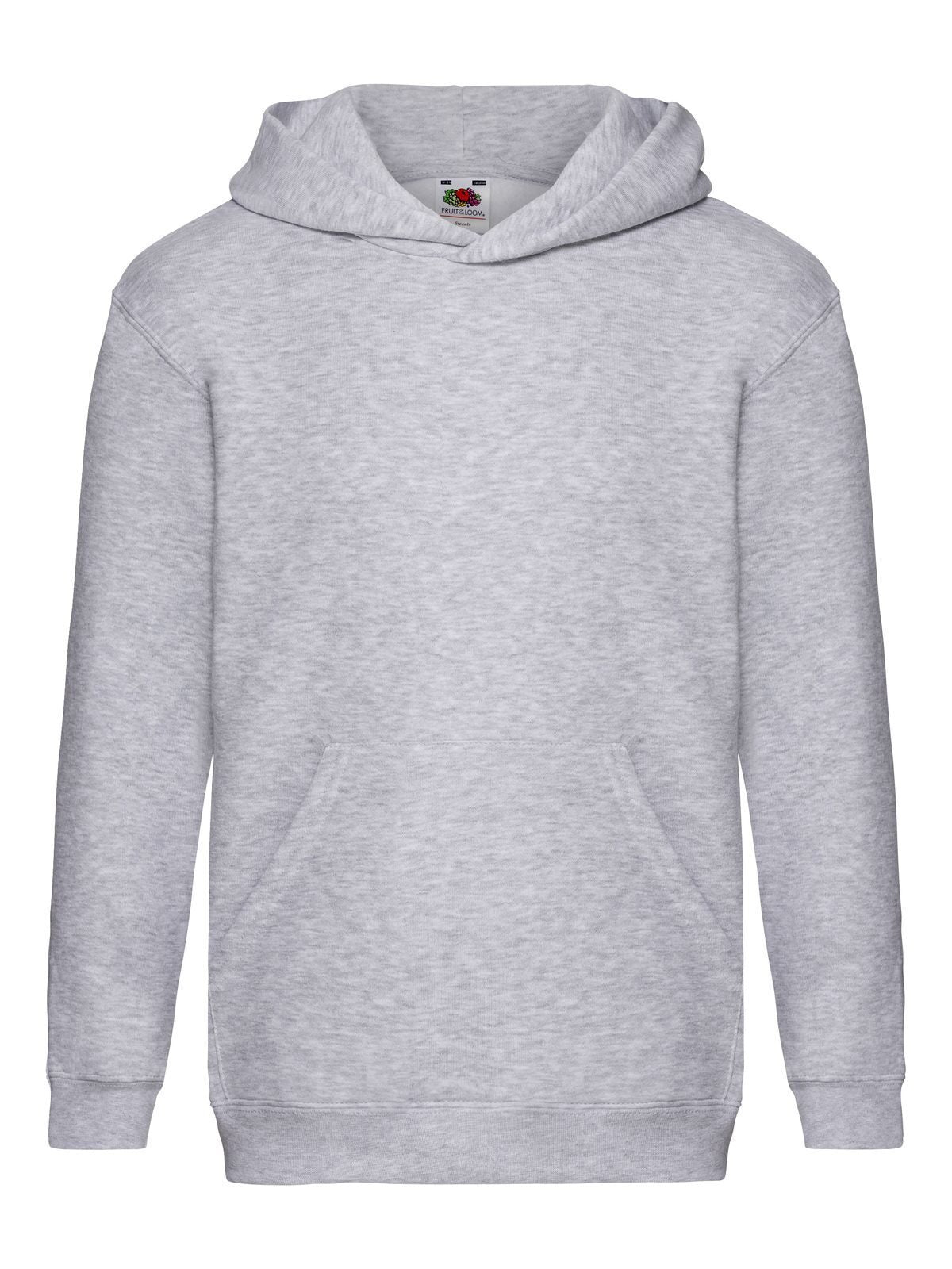 FELPA KIDS PREMIUM HOODED SWEAT - FRUIT OF THE LOOMGrigio Melange