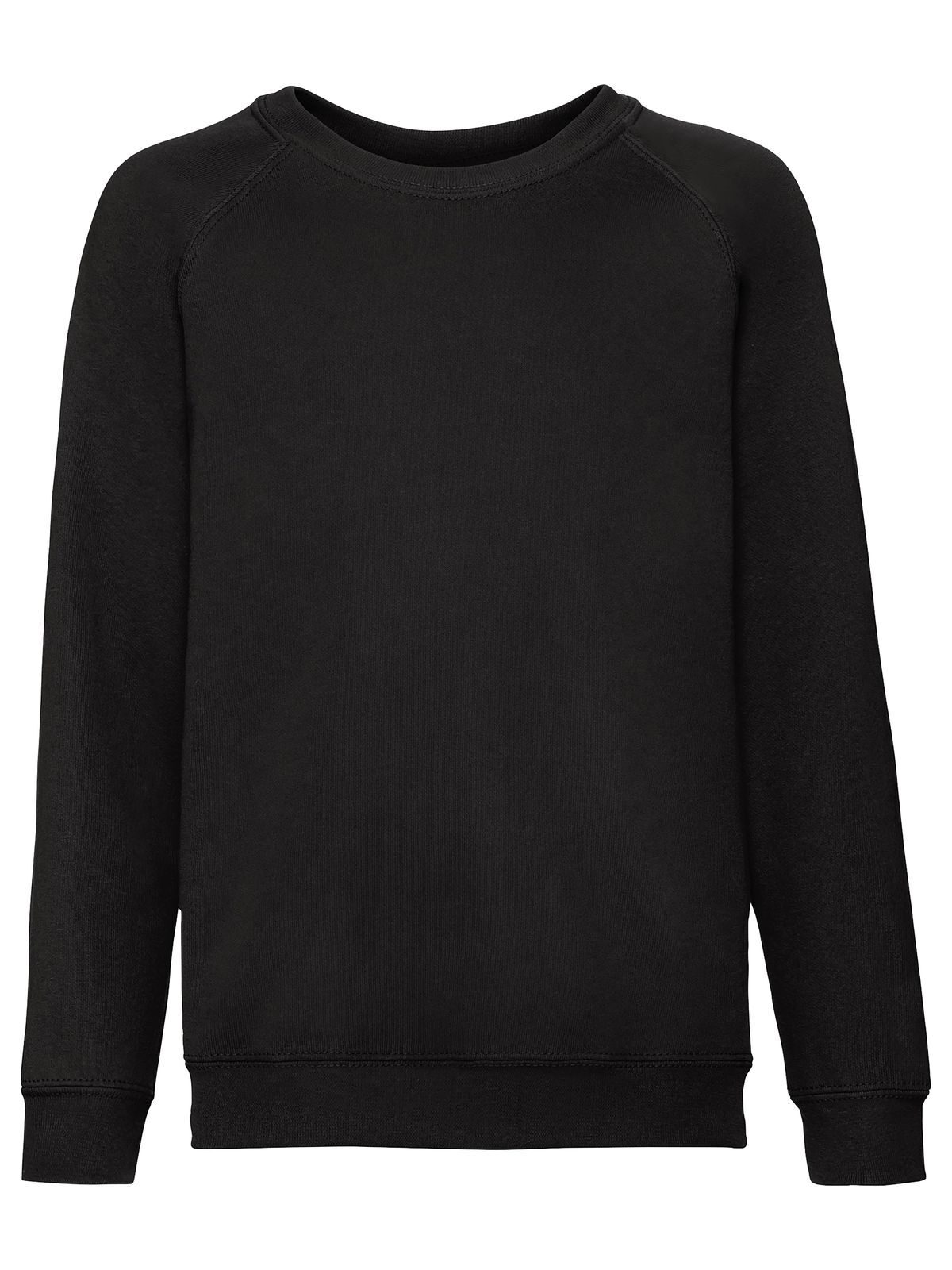 FELPA KIDS CLASSIC RAGLAN SWEAT - FRUIT OF THE LOOMNero