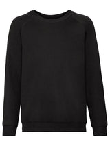 FELPA KIDS CLASSIC RAGLAN SWEAT - FRUIT OF THE LOOMNero