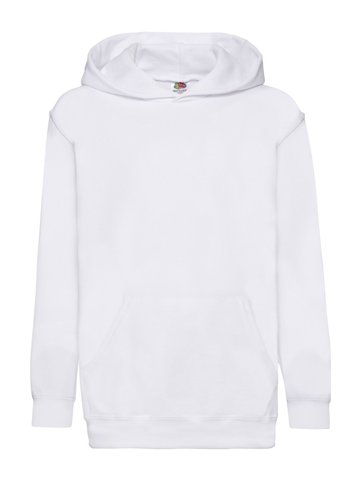Felpa Con Cappuccio Aperta Fruit Of The Loom Per Bambino 5-6 Anni, Colore Fucsia, Con Zip