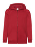 FELPA KIDS CLASSIC HOODED SWEAT JACKET - FRUIT OF THE LOOMRosso