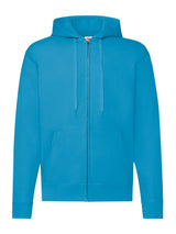 FELPA CLASSIC HOODED SWEAT JACKET - FRUIT OF THE LOOMAzzurro