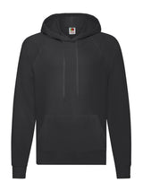 FELPA LIGHWEIGHT HODDED SWEAT - FRUIT OF THE LOOMNero