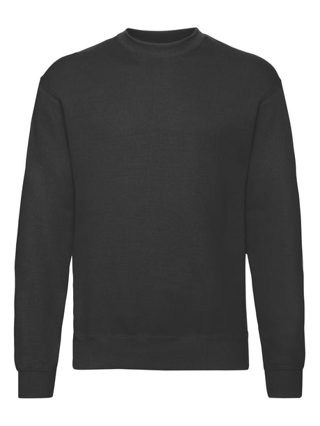 FELPA CLASSIC SET-IN SWEAT - FRUIT OF THE LOOMNero