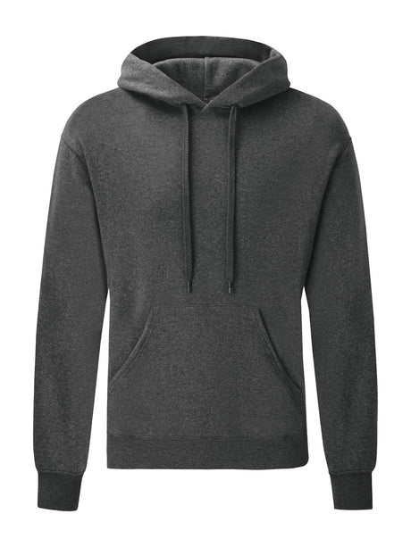 FELPA CLASSIC HOODED SWEAT - FRUIT OF THE LOOMGrigio Melange Scuro
