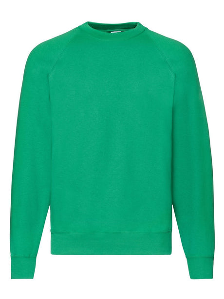 FELPA CLASSIC RAGLAN SWEAT - FRUIT OF THE LOOMVerde Prato