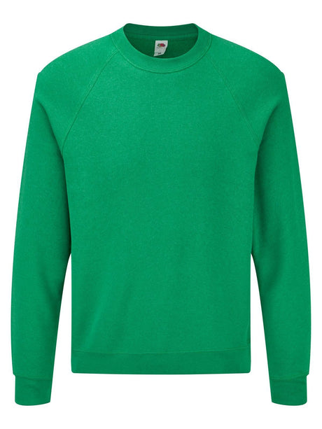 FELPA CLASSIC RAGLAN SWEAT - FRUIT OF THE LOOMVerde Prato Vintage
