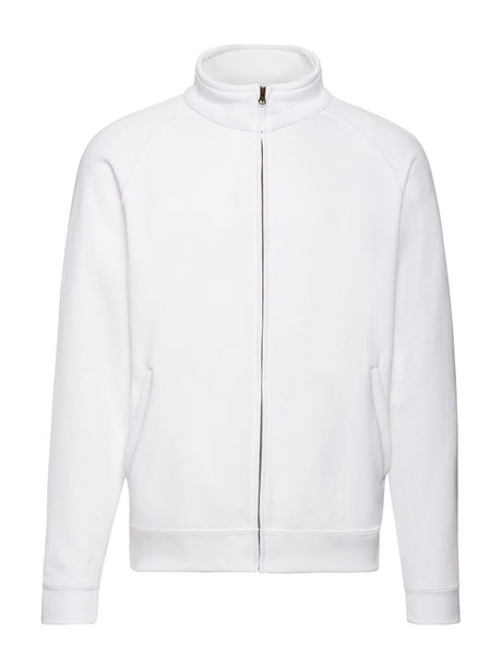FELPA CLASSIC SWEAT JACKET - FRUIT OF THE LOOMBianco
