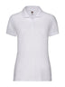 LADIES POLO 65/35 - FRUIT OF THE LOOMBianco