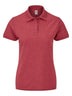 LADIES POLO 65/35 - FRUIT OF THE LOOMRosso Vintage