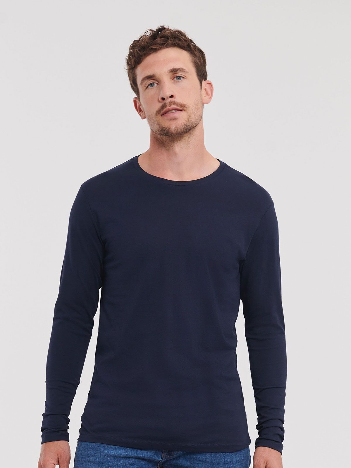 T-SHIRT PURE ORGANIC T UOMO MANICA LUNGA - RUSSELL EUROPE laterale