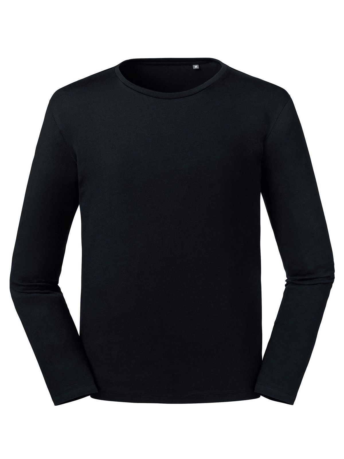 T-SHIRT PURE ORGANIC T UOMO MANICA LUNGA - RUSSELL EUROPENero