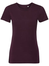 T-SHIRT PURE ORGANIC T DONNA - RUSSELL EUROPEBordeaux