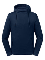 FELPA A COLLO ALTO CON CAPPUCCIO PURE ORGANIC UOMO - RUSSELL EUROPEBlu Navy Francese