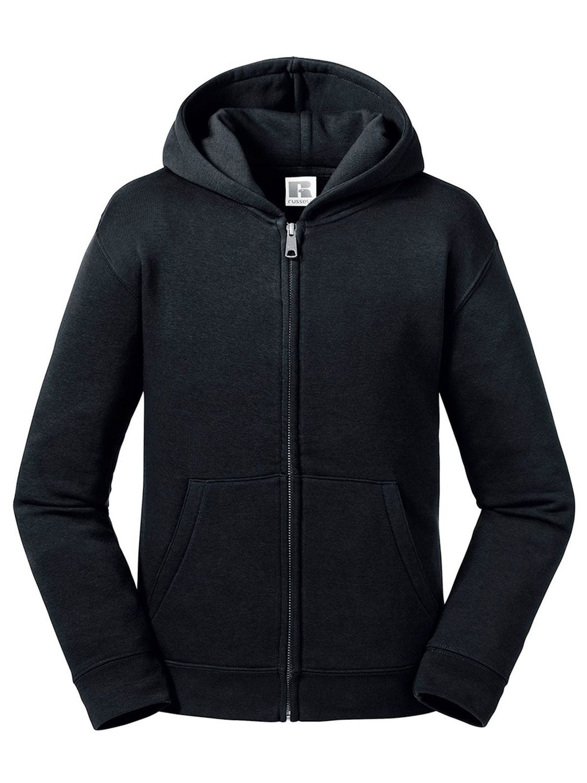 FELPA AUTHENTIC CON ZIP E CAPPUCCIO BAMBINI - RUSSELL EUROPENero