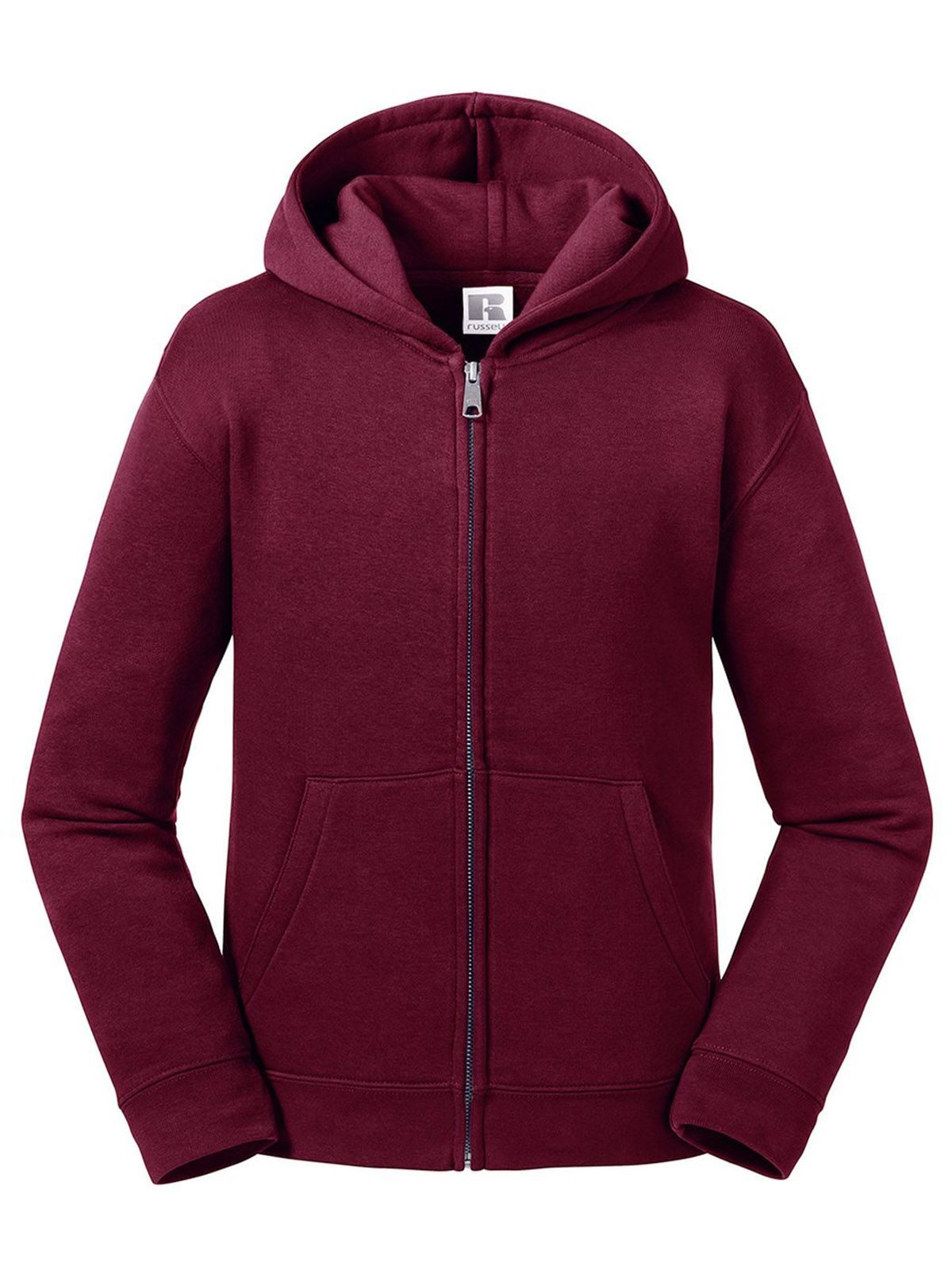 FELPA AUTHENTIC CON ZIP E CAPPUCCIO BAMBINI - RUSSELL EUROPEBordeaux