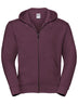 FELPA AUTHENTIC CON ZIP E CAPPUCCIO UOMO - RUSSELL EUROPEBordeaux