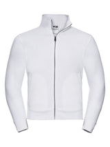 FELPA AUTHENTIC CON ZIP UOMO - RUSSELL EUROPEBianco
