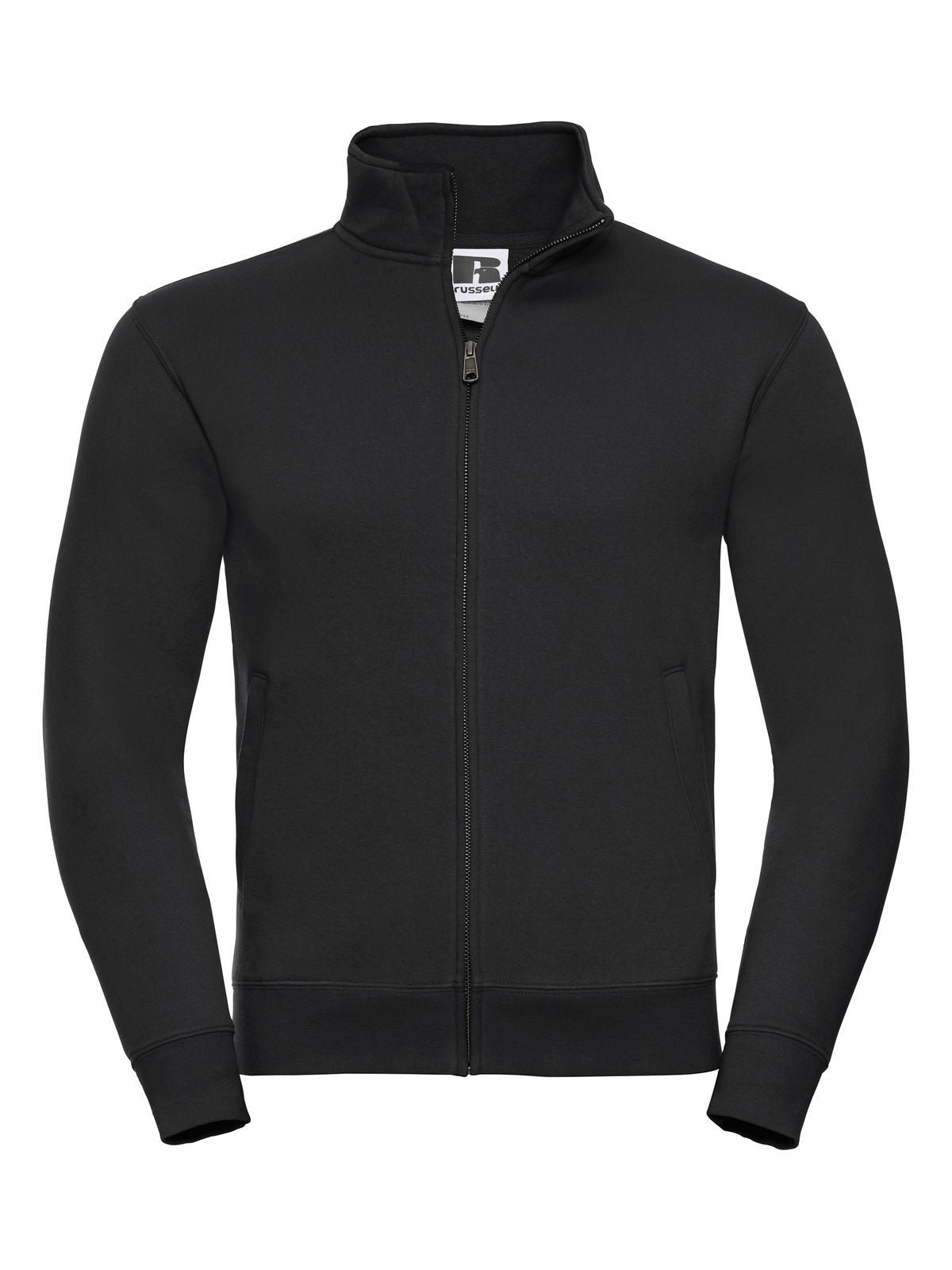 FELPA AUTHENTIC CON ZIP UOMO - RUSSELL EUROPENero