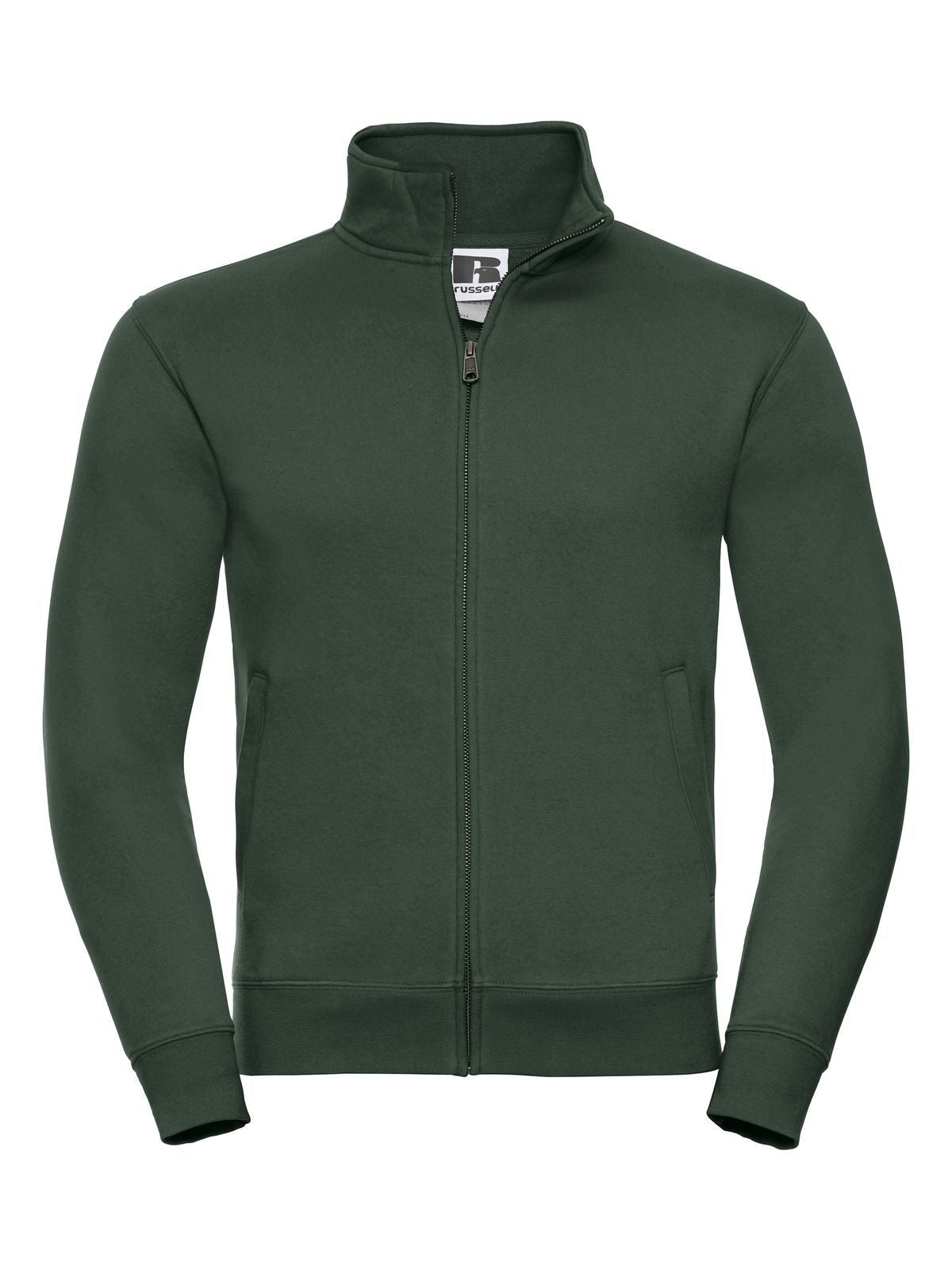 FELPA AUTHENTIC CON ZIP UOMO - RUSSELL EUROPEVerde Bottiglia