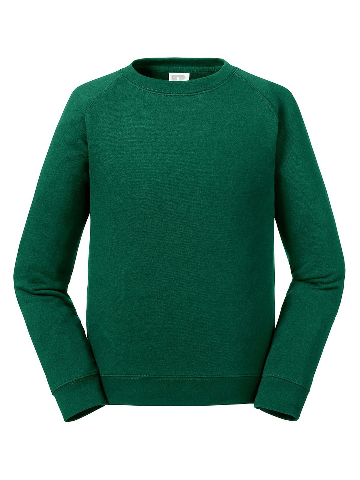 FELPA RAGLAN AUTHENTIC PER BAMBINI - RUSSELL EUROPEVerde Bottiglia