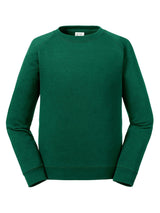 FELPA RAGLAN AUTHENTIC PER BAMBINI - RUSSELL EUROPEVerde Bottiglia
