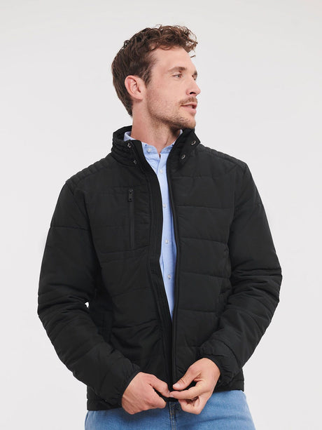 GIACCA CON CAPPUCCIO NANO UOMO ATTILLATO - RUSSELL EUROPE laterale