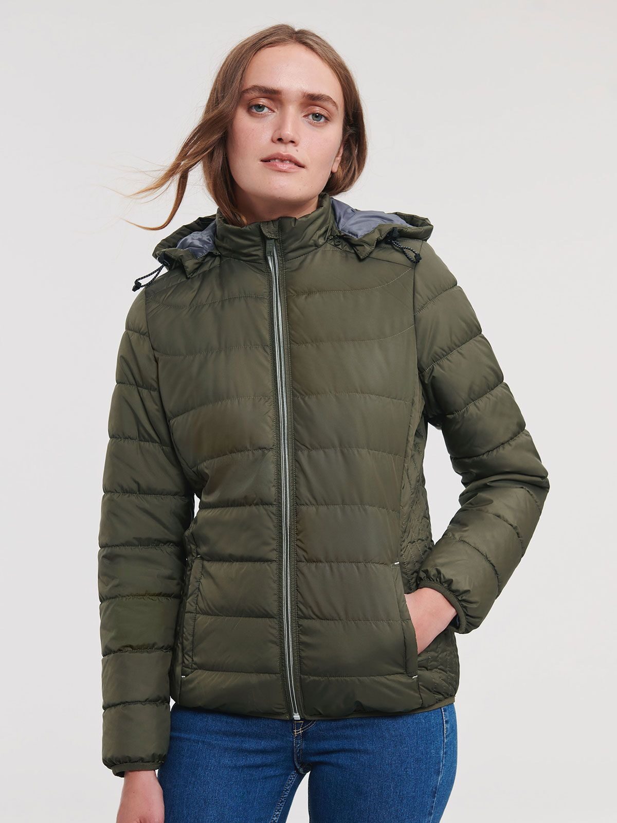GIACCA CON CAPPUCCIO NANO DONNA - RUSSELL EUROPE fronte