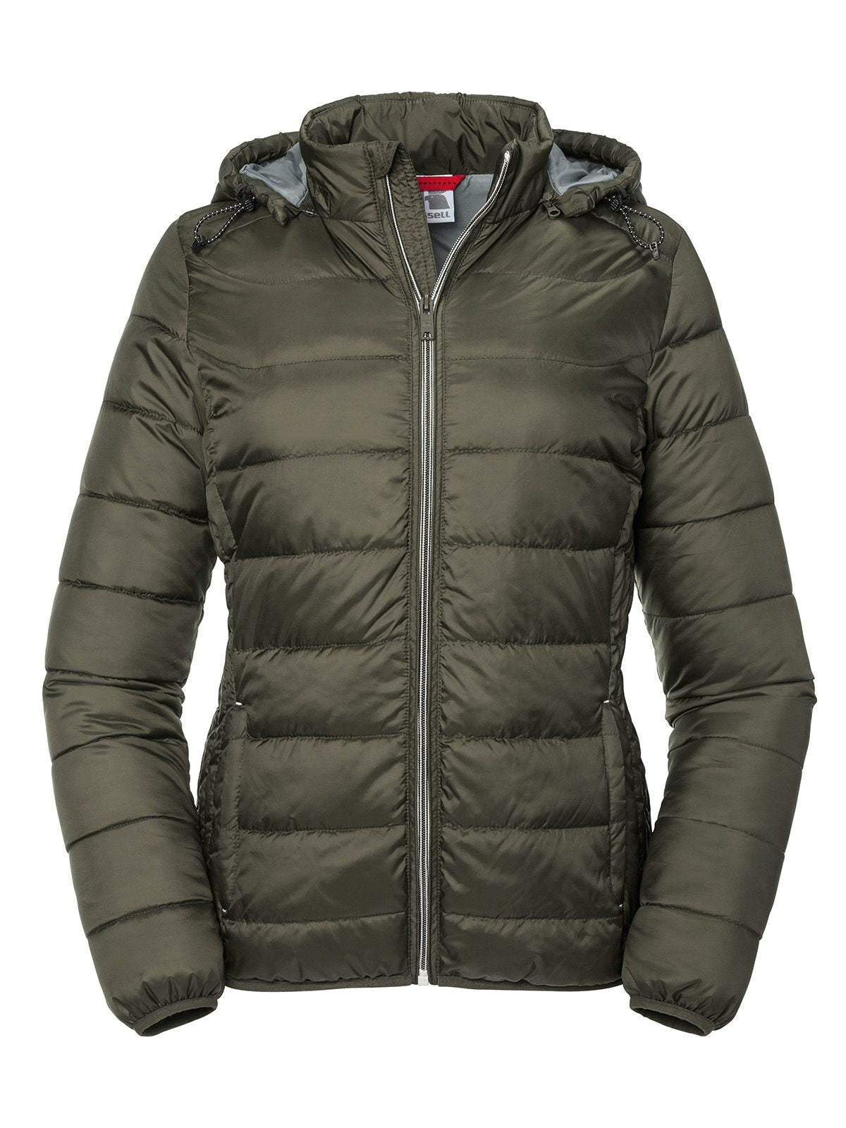 GIACCA CON CAPPUCCIO NANO DONNA - RUSSELL EUROPEVerde Oliva Scuro