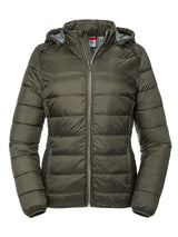 GIACCA CON CAPPUCCIO NANO DONNA - RUSSELL EUROPEVerde Oliva Scuro
