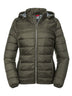 GIACCA CON CAPPUCCIO NANO DONNA - RUSSELL EUROPEVerde Oliva Scuro