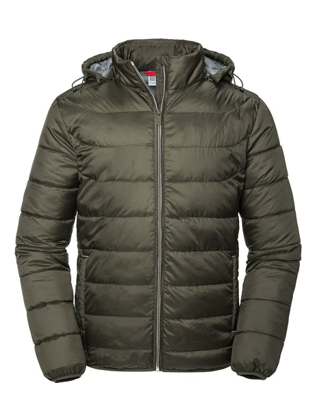 GIACCA CON CAPPUCCIO NANO UOMO - RUSSELL EUROPEVerde Oliva Scuro