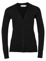 CARDIGAN CON SCOLLO A V DONNA - RUSSELL EUROPENero
